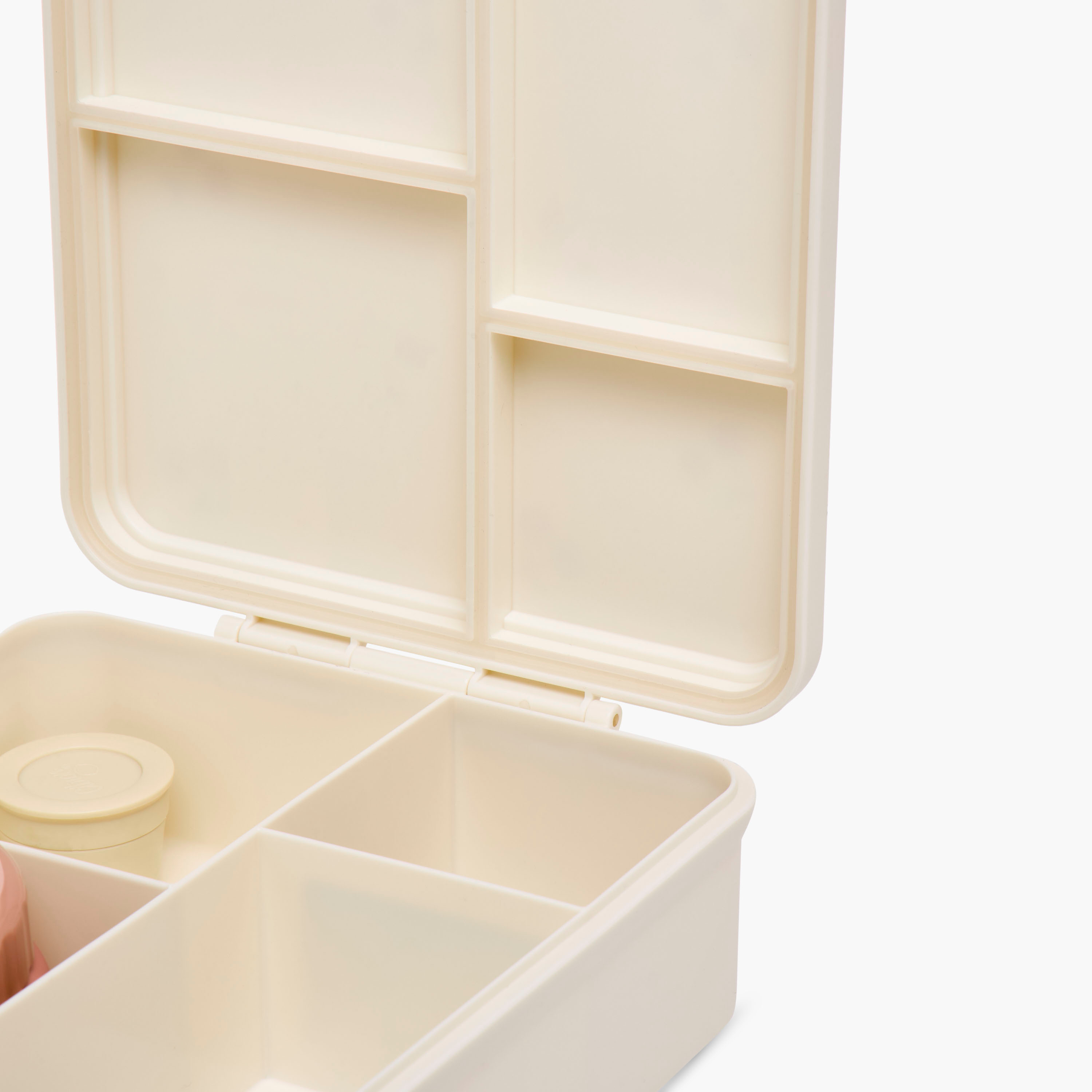 Citron Cherry Print Sectioned Lunch Box with Click Lock Lid and Food Jar-school-lunchessentials-lunchboxes-image-5