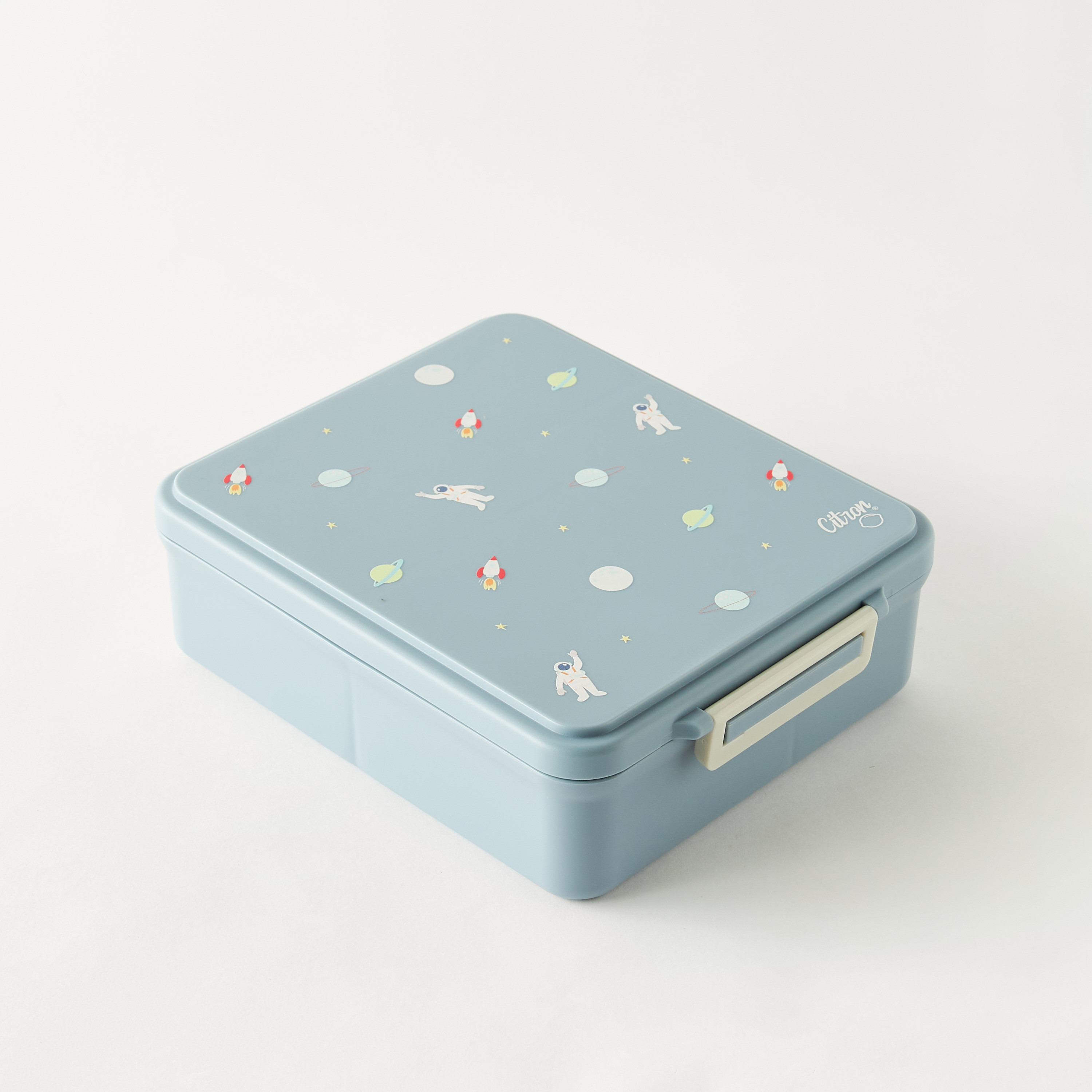 Citron Unicorn Print Sectioned Lunch Box with Clip Lock Lid6 -Month Warranty-school-lunchessentials-lunchboxes-image-1