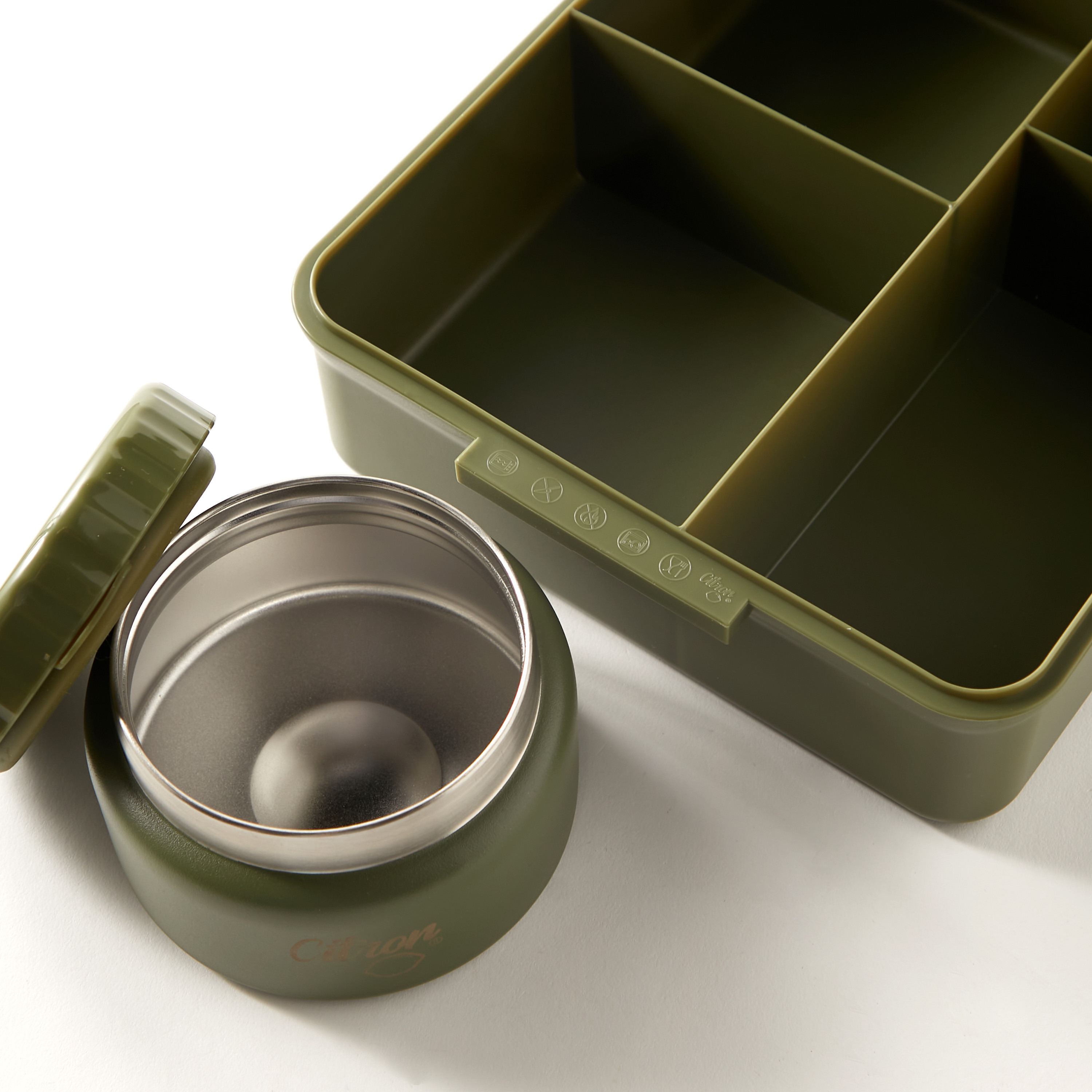 صندوق غداء مقسّم بغطاء بقفل مشبك وطبعات يونيكورن من سيترون - ضمان 6 أشهر-school-lunchessentials-lunchboxes-image-4