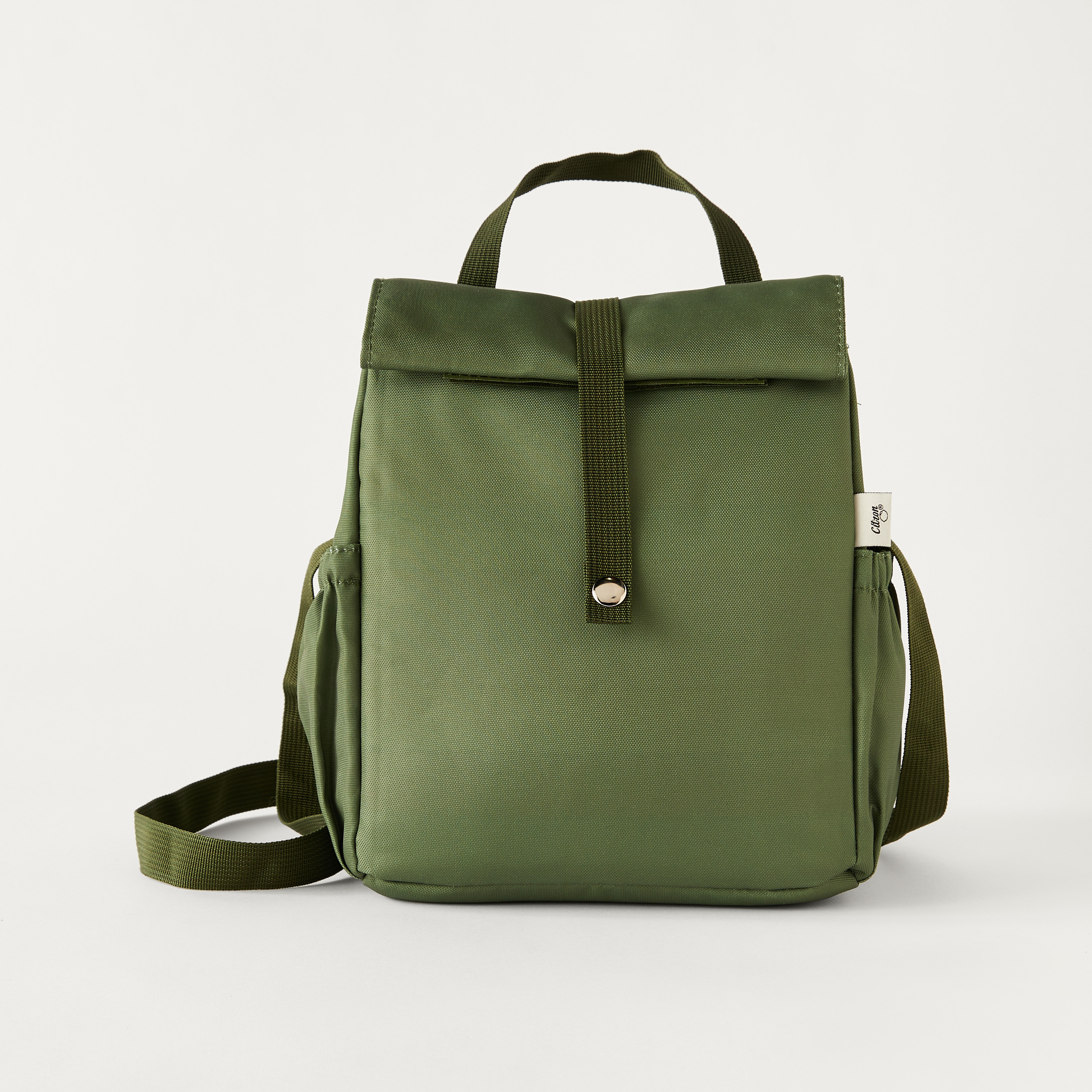 شنطة غداء سادة بحزام قابل للفصل وزر إغلاق كباس-school-lunchessentials-lunchbags-image-1