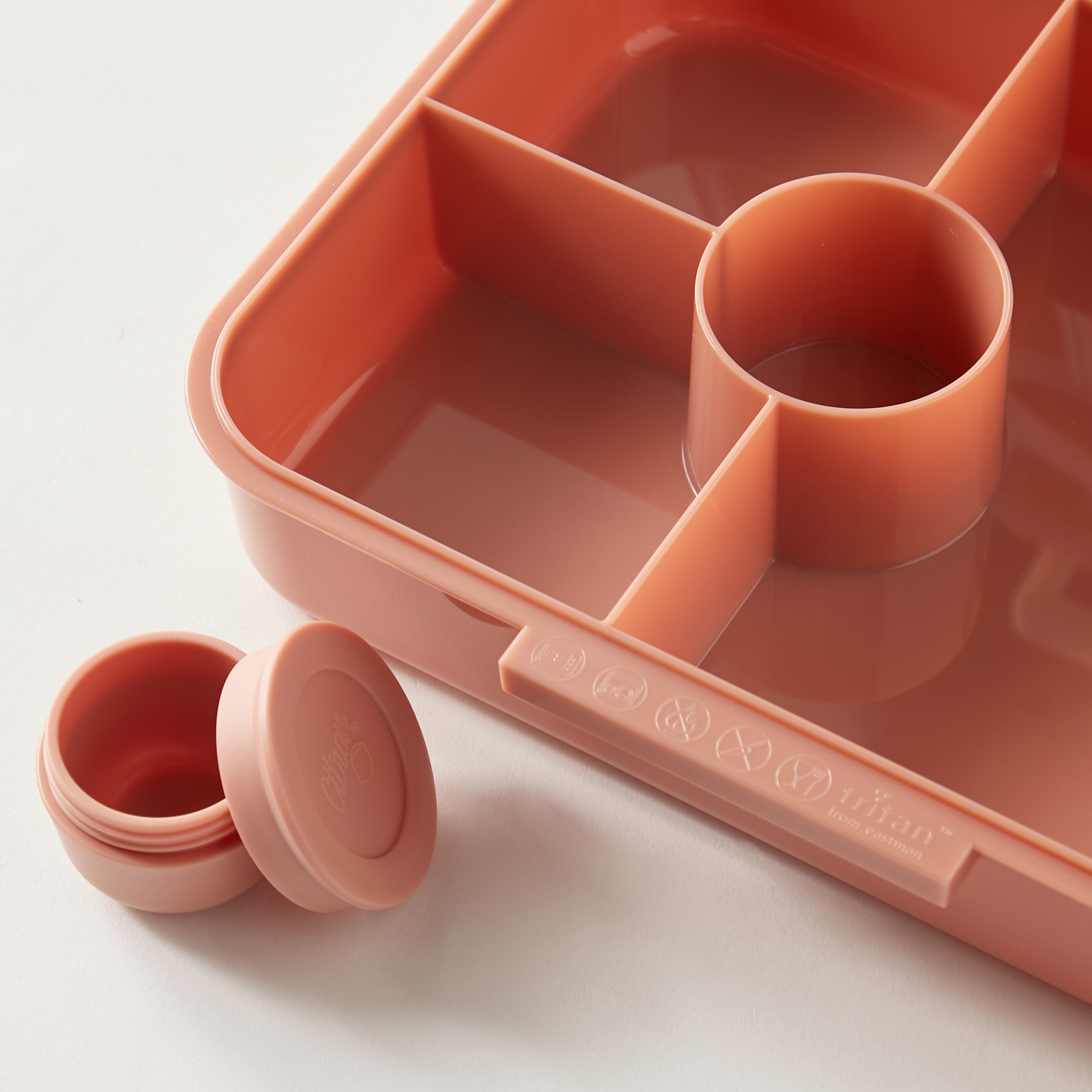 Citron Solid Sectioned Lunch Box with Clip Lock Lid and Food Jar6 -Month Warranty-school-lunchessentials-lunchboxes-image-3