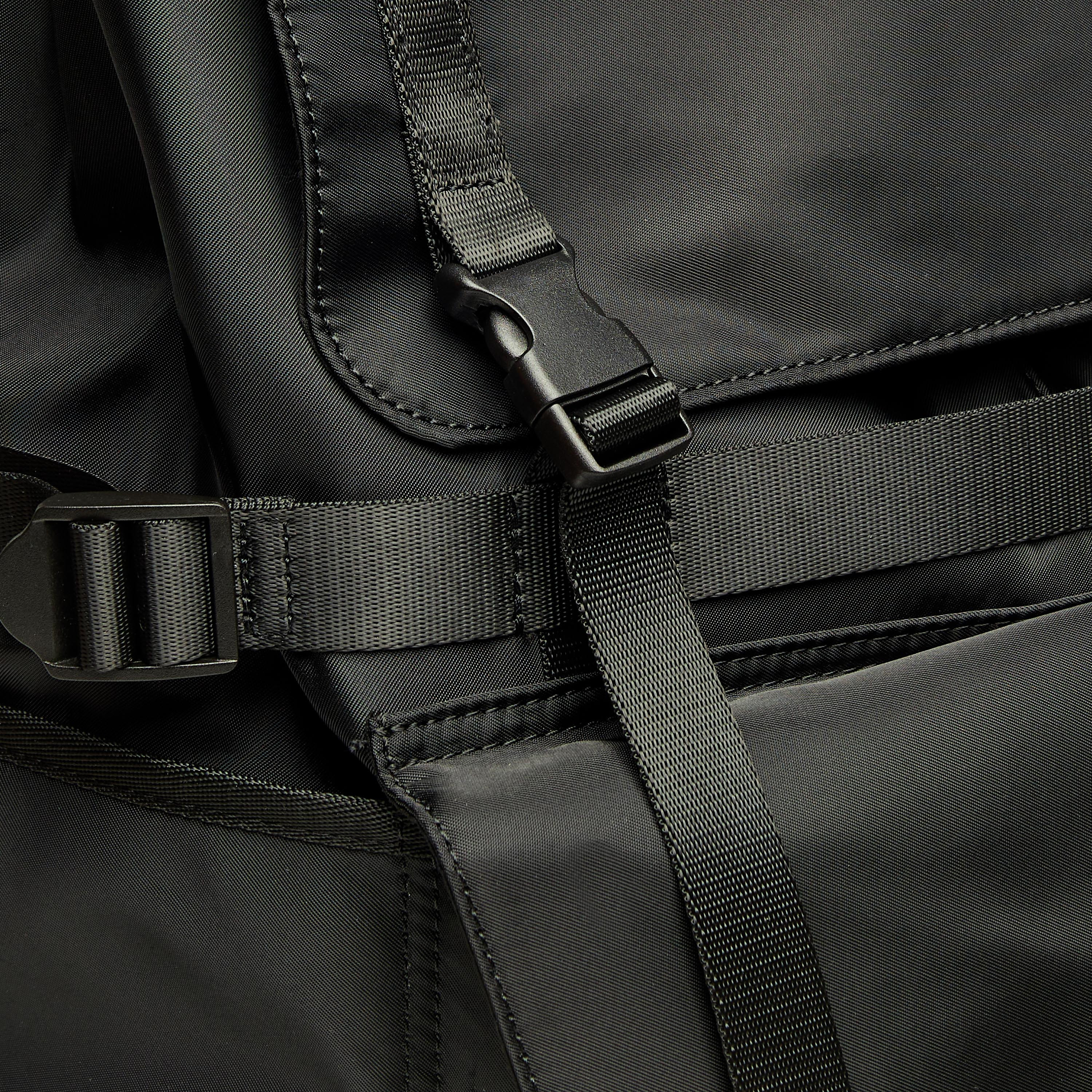 Shop Lee Cooper Solid Backpack with Buckle Closure and Padded Shoulder ...