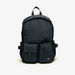 Lee Cooper Solid Backpack with Buckle Straps and Zip Closure-Men%27s Backpacks-thumbnail-1