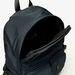 Lee Cooper Solid Backpack with Buckle Straps and Zip Closure-Men%27s Backpacks-thumbnailMobile-6