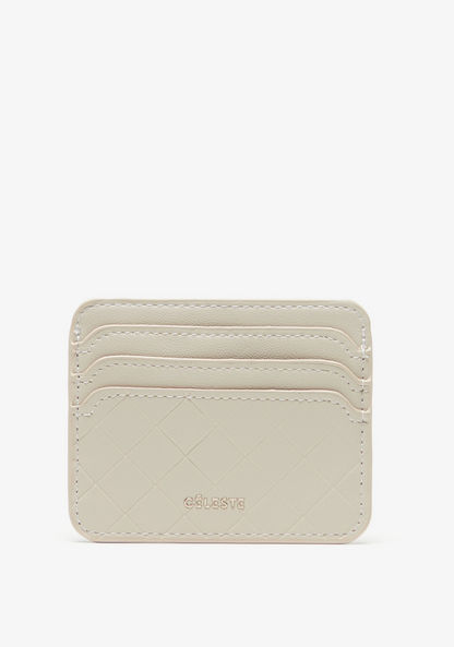 Celeste Quilted Card Holder-Wallets and Clutches-image-0