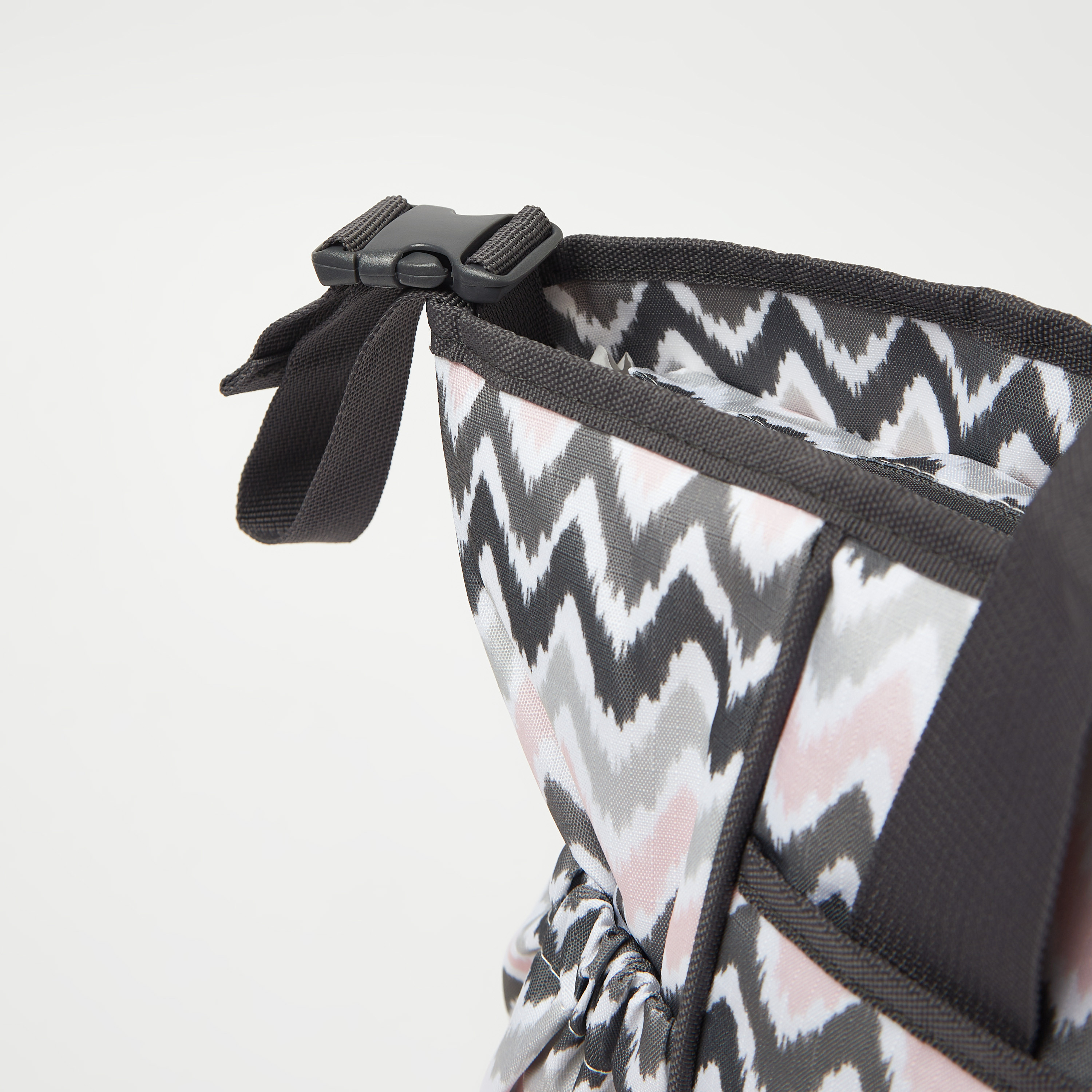 Juniors Chevron Print Diaper Bag with Zip Closure and Buckle Straps-baby-gear-diaperbags-image-4
