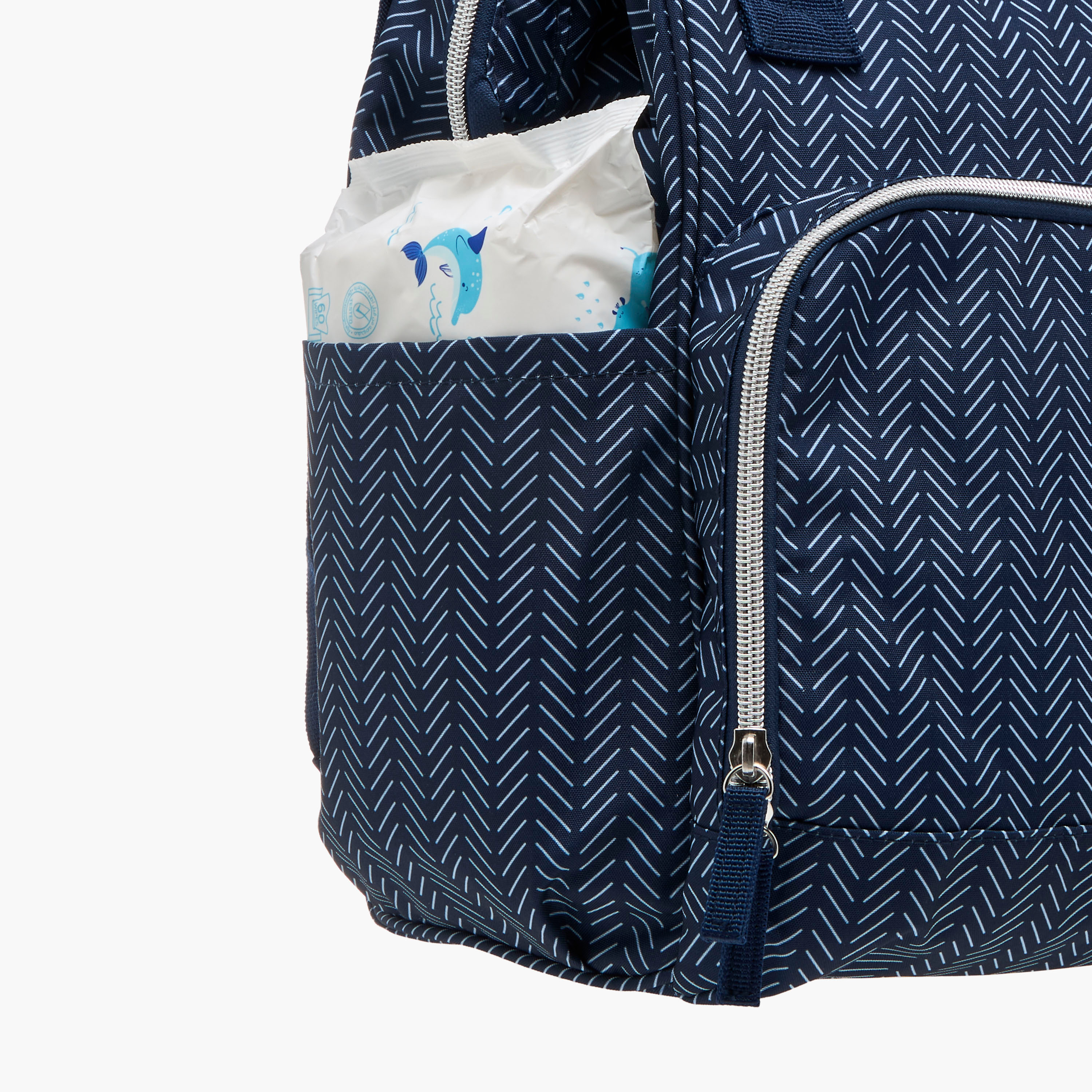Giggles Printed Diaper Bag with Adjustable Shoulder Straps-baby-gear-diaperbags-image-12