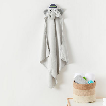 Hudson Baby Elephant Hooded Towel-Towels and Flannels-image-0
