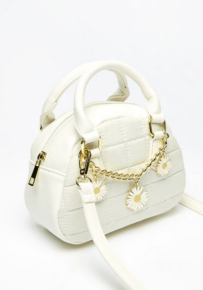 Missy Quilted Crossbody Bag with Detachable Strap and Zip Closure-Women%27s Handbags-image-2