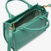Haadana Embossed Tote Bag with Detachable Strap and Zip Closure-Women%27s Handbags-thumbnail-4