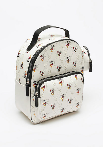 Missy - Disney Minnie Mouse Print Backpack with Adjustable Straps and Zip Closure-Women%27s Backpacks-image-2