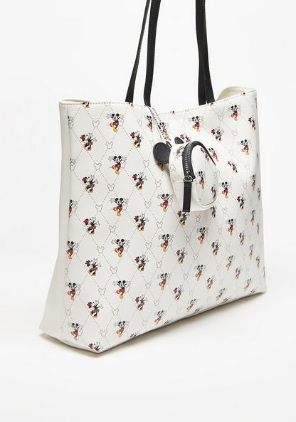 Disney Minnie Mouse Print Shopper Bag with Double Handles-Women%27s Handbags-image-2