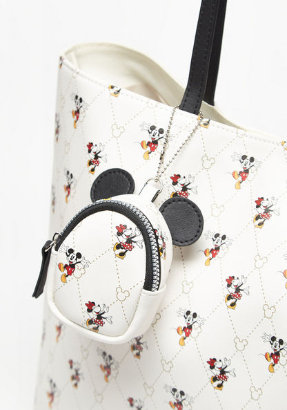 Disney Minnie Mouse Print Shopper Bag with Double Handles-Women%27s Handbags-image-3