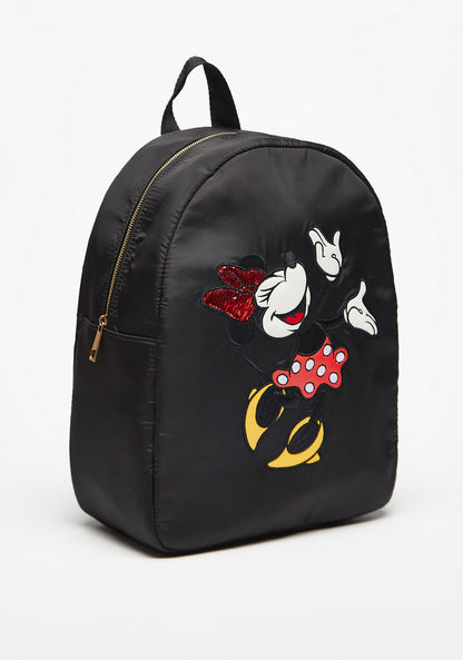Missy - Disney Minnie Mouse Print Backpack with Adjustable Straps and Zip Closure