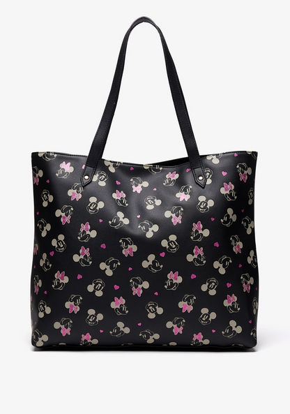 Missy - Disney Minnie Mouse Printed Shopper Bag with Double Handle-Women%27s Handbags-image-0