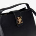 Elle Solid Tote Bag with Grab Handle and Twist Lock Closure-Women%27s Handbags-thumbnailMobile-3
