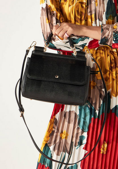 Jane Shilton Textured Satchel Bag with Grab Handle and Detachable Strap-Women%27s Handbags-image-0