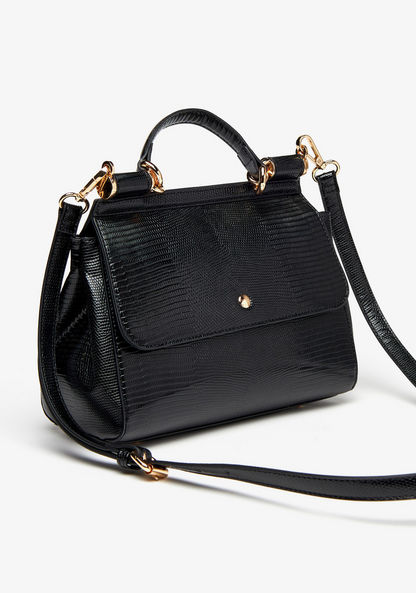 Jane Shilton Textured Satchel Bag with Grab Handle and Detachable Strap-Women%27s Handbags-image-3