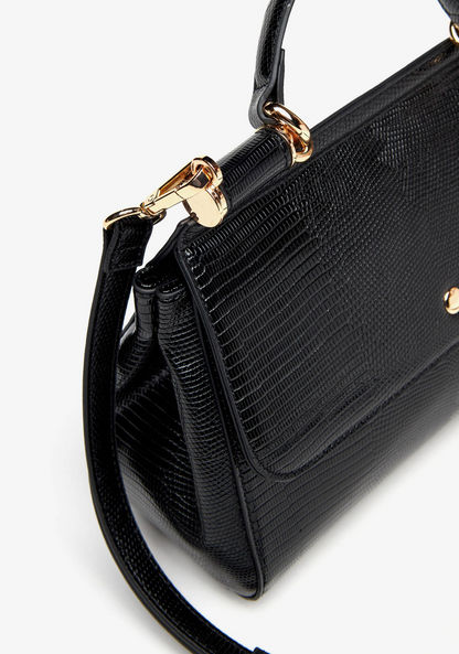 Jane Shilton Textured Satchel Bag with Grab Handle and Detachable Strap-Women%27s Handbags-image-4
