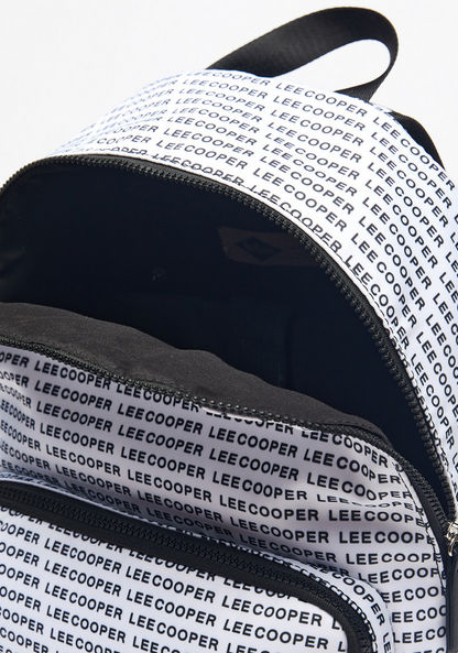Lee Cooper Printed Backpack with Zip Closure and Adjustable Shoulder Straps-Women%27s Backpacks-image-6