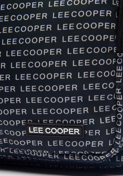 Lee Cooper Printed Backpack with Zip Closure and Adjustable Shoulder Straps-Women%27s Backpacks-image-4