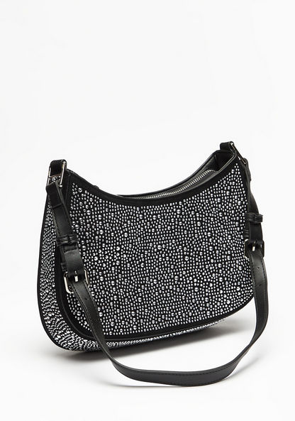 Celeste Embellished Shoulder Bag with Adjustable Strap-Women%27s Handbags-image-0