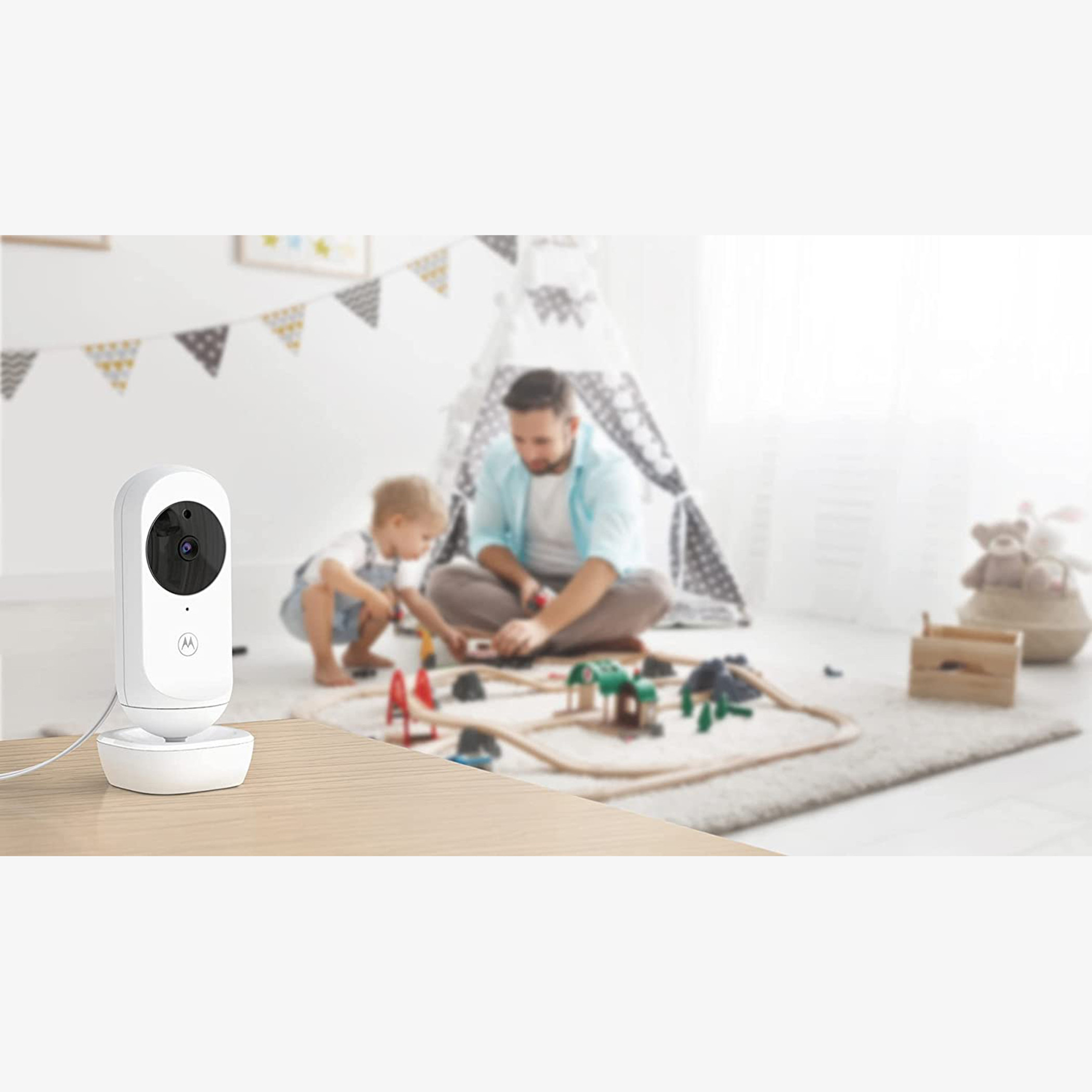 جهاز مراقبة الطفل بالفيديو مع اتصال واي فاي من موتورولا - ٤.٣ بوصة-baby-healthandsafety-babymonitors-image-3