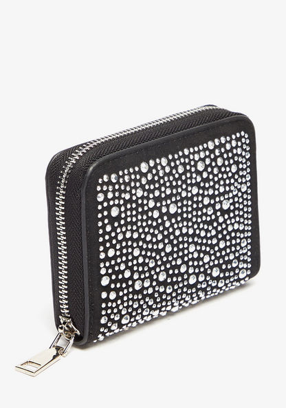 Celeste Embellished Zip Around Wallet-Wallets & Clutches-image-1