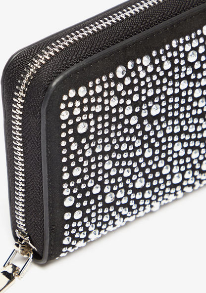 Celeste Embellished Zip Around Wallet-Wallets & Clutches-image-2