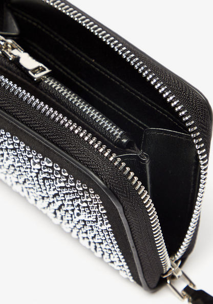 Celeste Embellished Zip Around Wallet-Wallets & Clutches-image-3