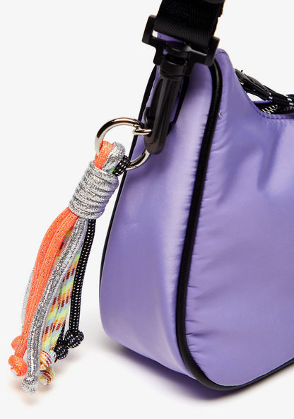 Missy Solid Shoulder Bag with Zip Closure