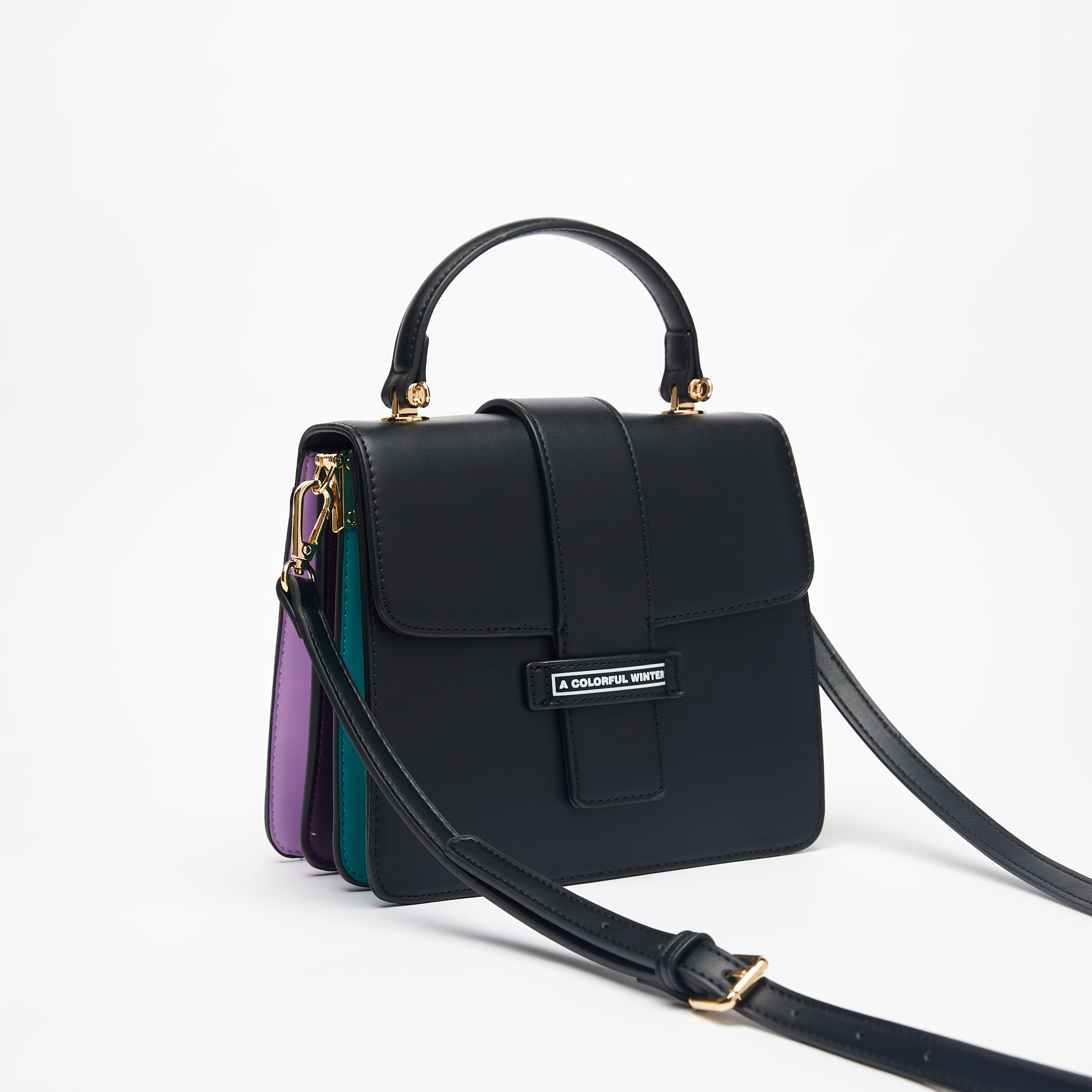 Missy Satchel Bag with Detachable Strap and Button Closure-women-bagsandwallets-handbags-image-3