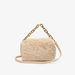 Haadana Textured Crossbody Bag with Fur Detailing-Women%27s Handbags-thumbnailMobile-0