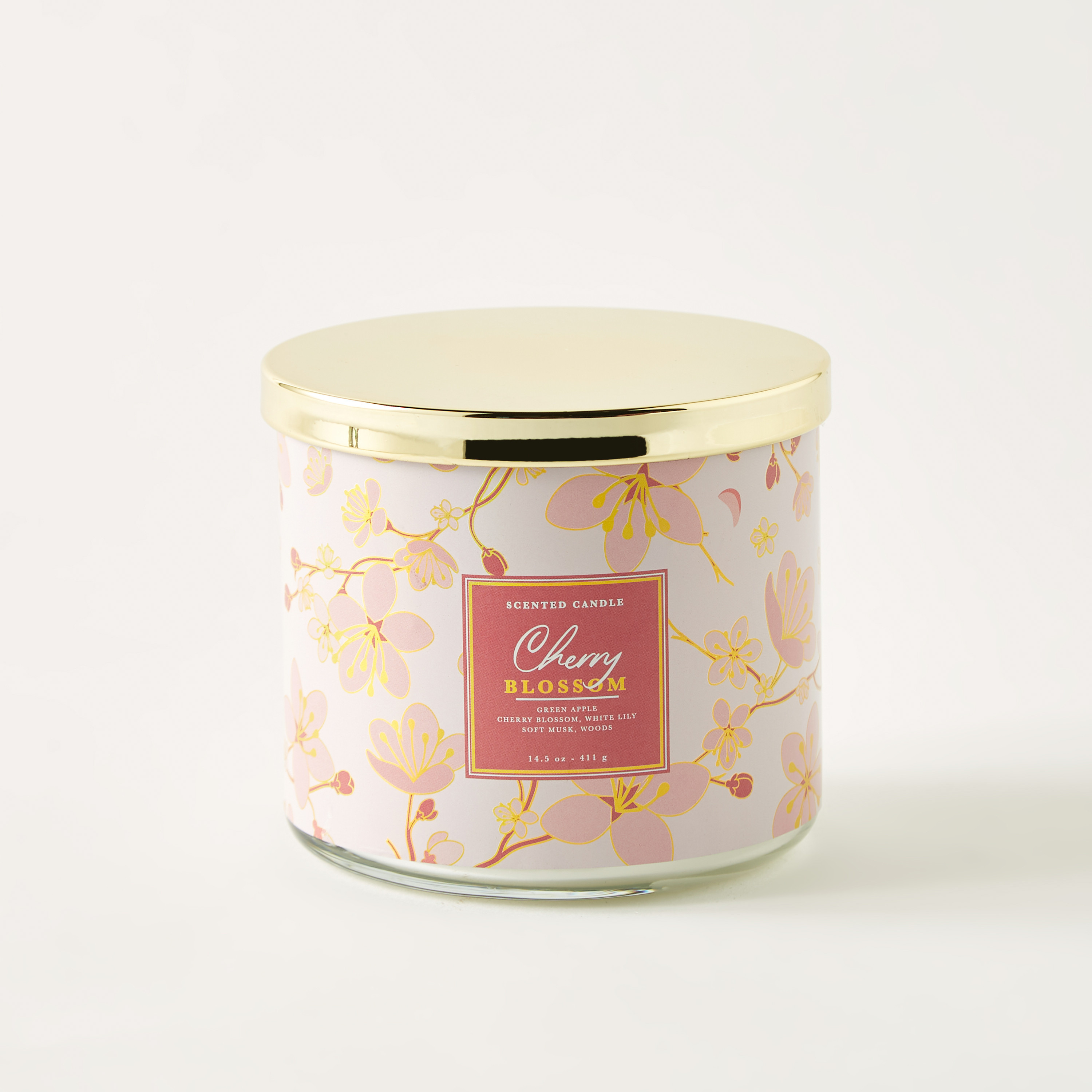 جرة شموع 3 فتلات شيري بلسوم برائحة الأزهار - 411 جرام-household-homefragrance-candles-image-2