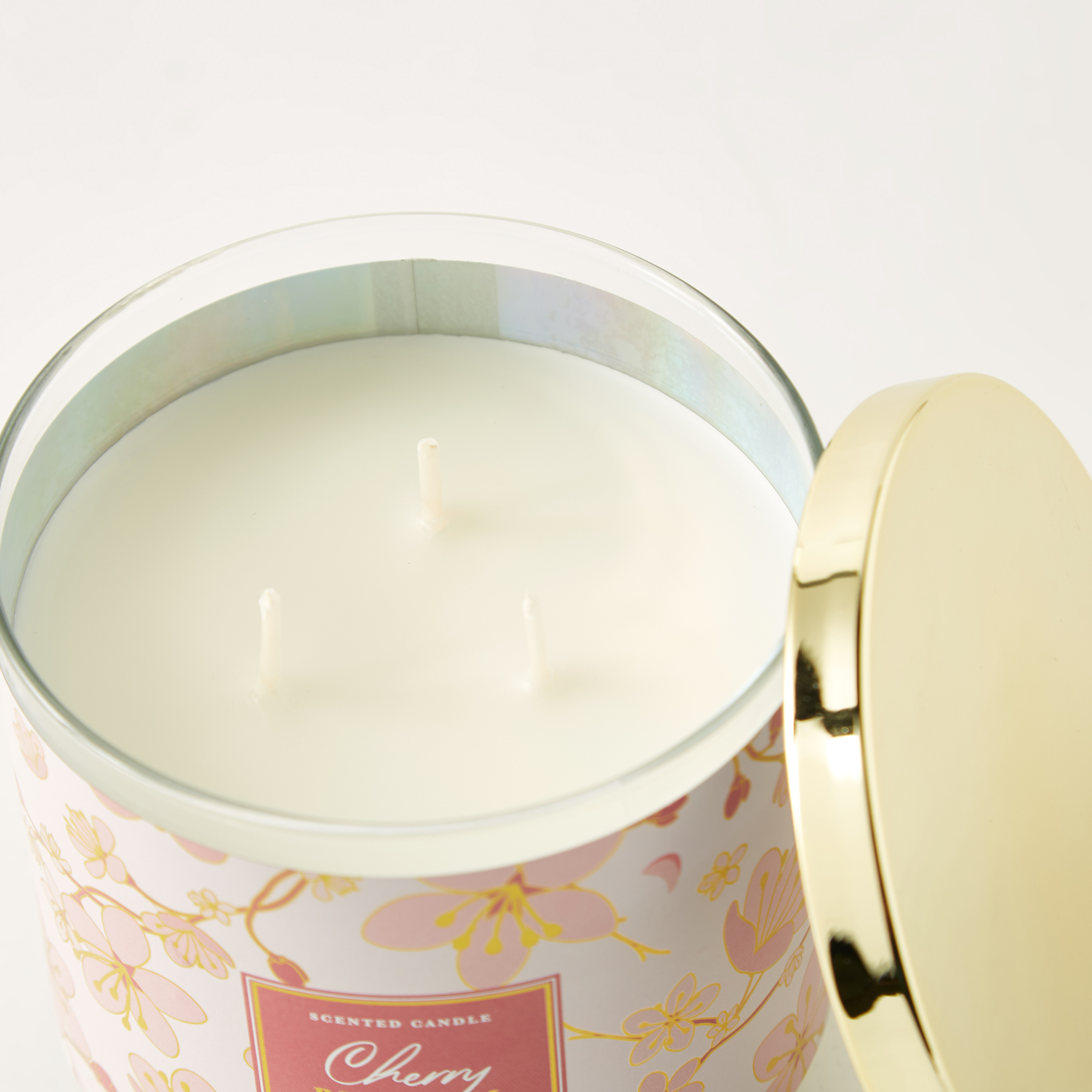 جرة شموع 3 فتلات شيري بلسوم برائحة الأزهار - 411 جرام-household-homefragrance-candles-image-3