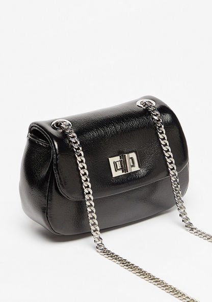 Missy Solid Crossbody Bag with Chain Strap-Women%27s Handbags-image-3