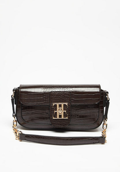 Elle Textured Shoulder Bag-Women%27s Handbags-image-1