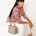 Elle Embossed Tote Bag with Zip Closure-Women%27s Handbags-thumbnailMobile-0