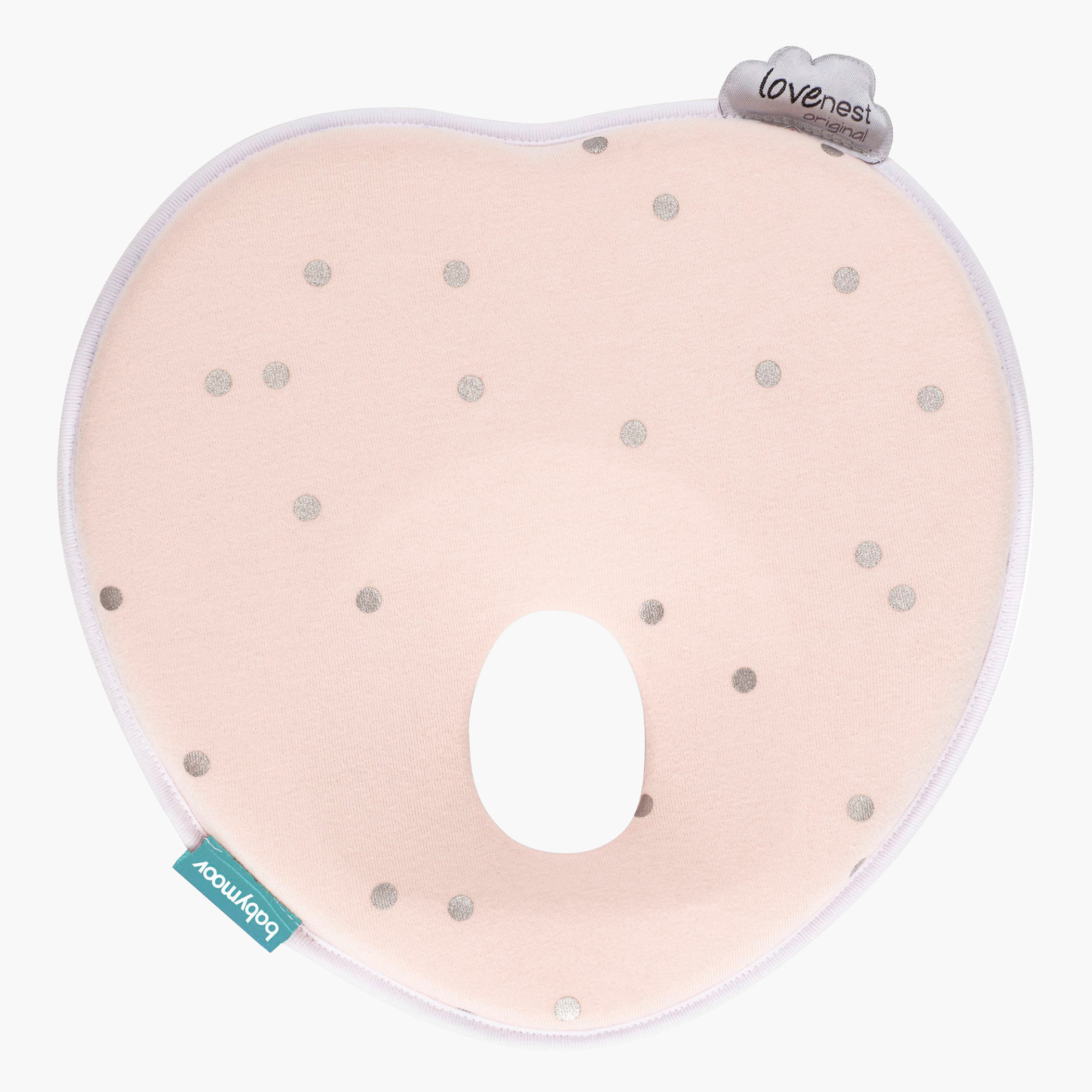 Babymoov Polka Dot Print Head Shape Pillow-baby-nursery-babybedding-image-3