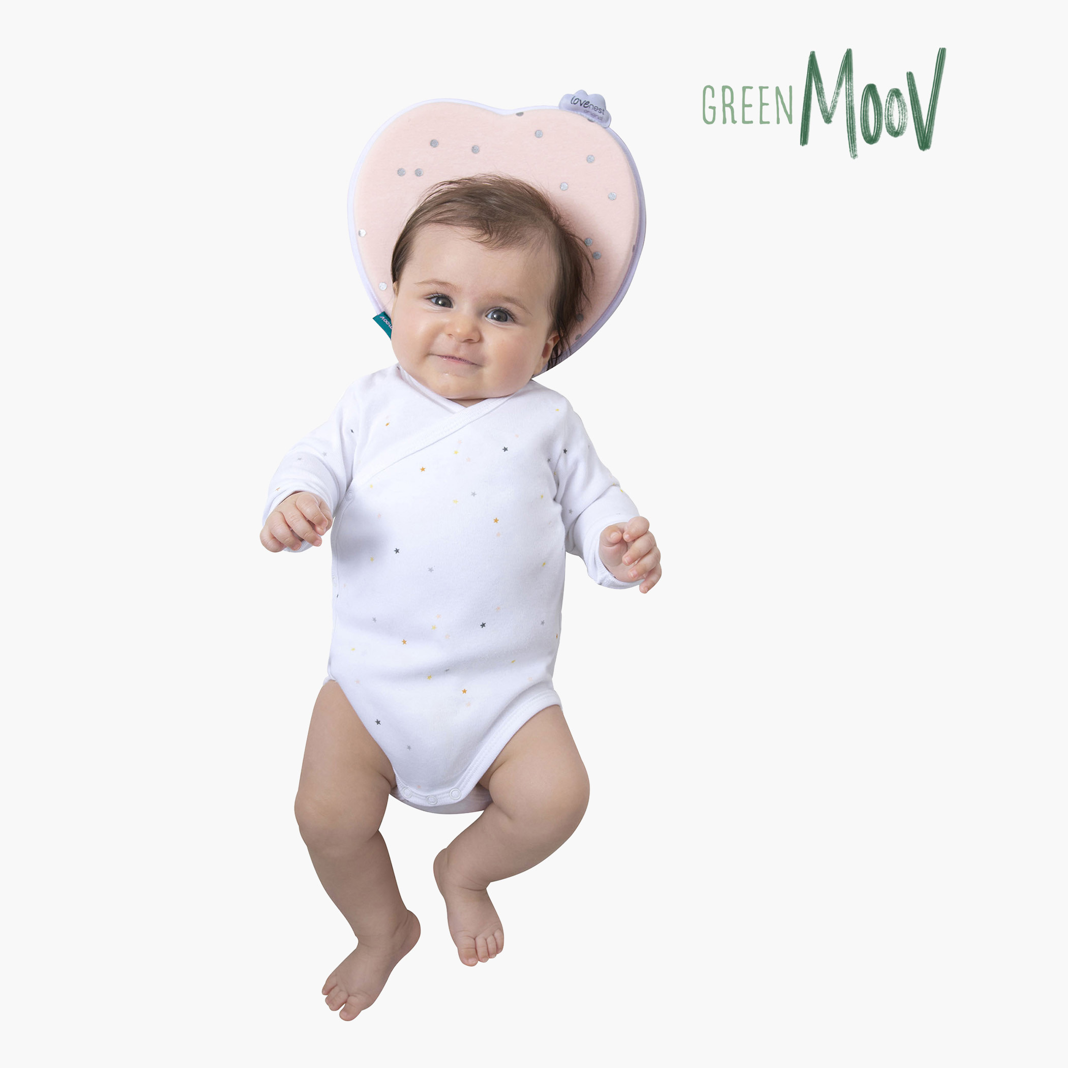 Babymoov Polka Dot Print Head Shape Pillow-baby-nursery-babybedding-image-5