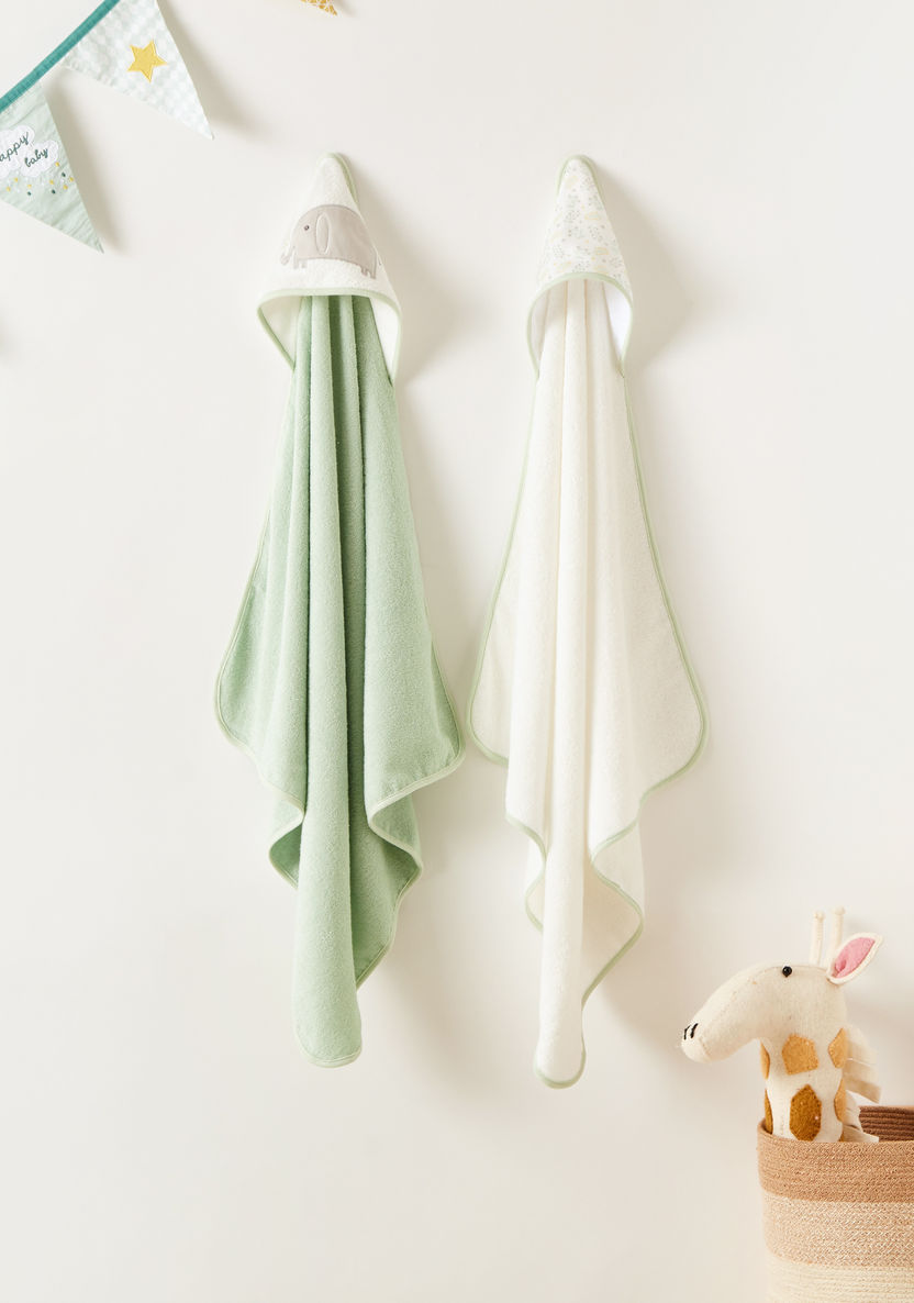 Juniors 2-Piece Hooded Towel Set - 75x75 cms-Towels and Flannels-image-0