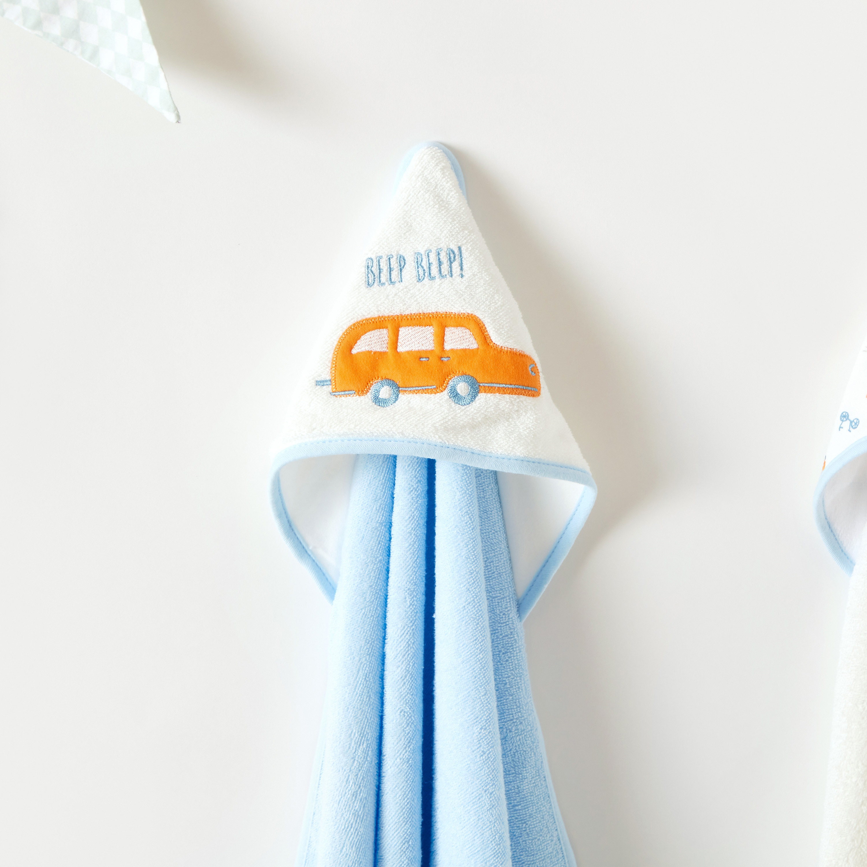 Juniors 2-Piece Hooded Towel Set - 75x75 cms-baby-bathandcare-towels-image-2