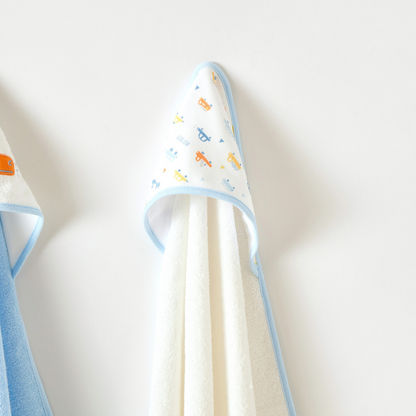 Juniors 2-Piece Hooded Towel Set - 75x75 cms-Towels and Flannels-image-2