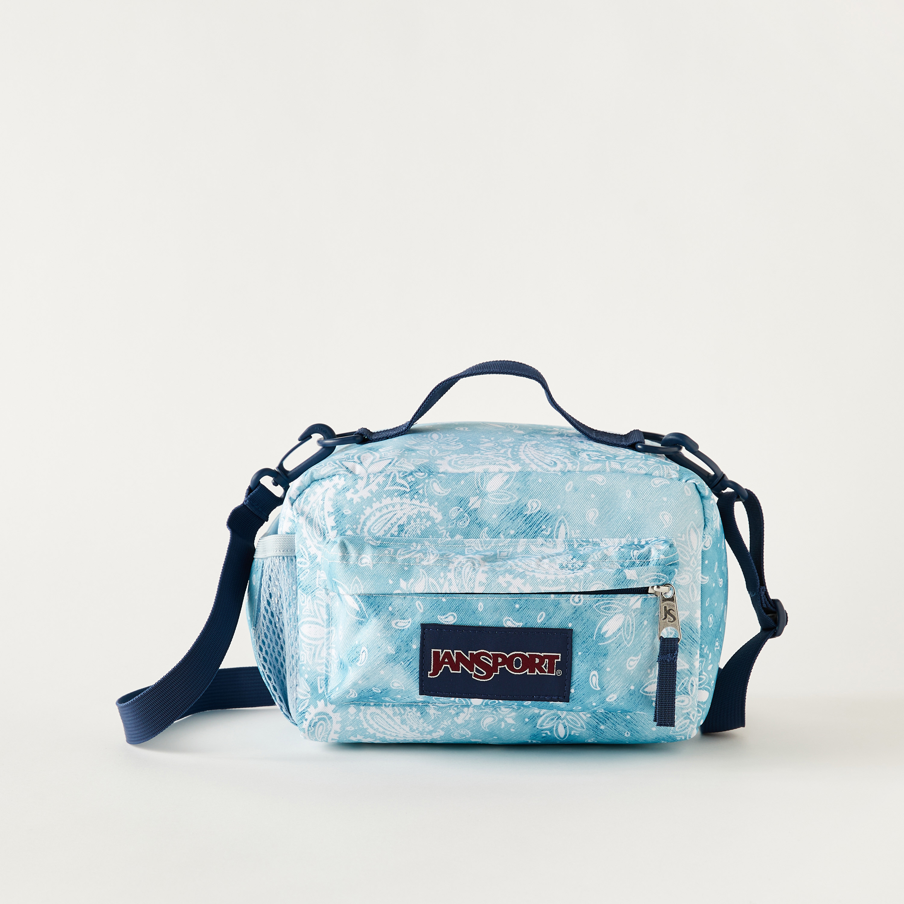Jansport Printed Lunch Bag with Detachable Strap and Zip Closure-school-lunchessentials-lunchbags-image-1