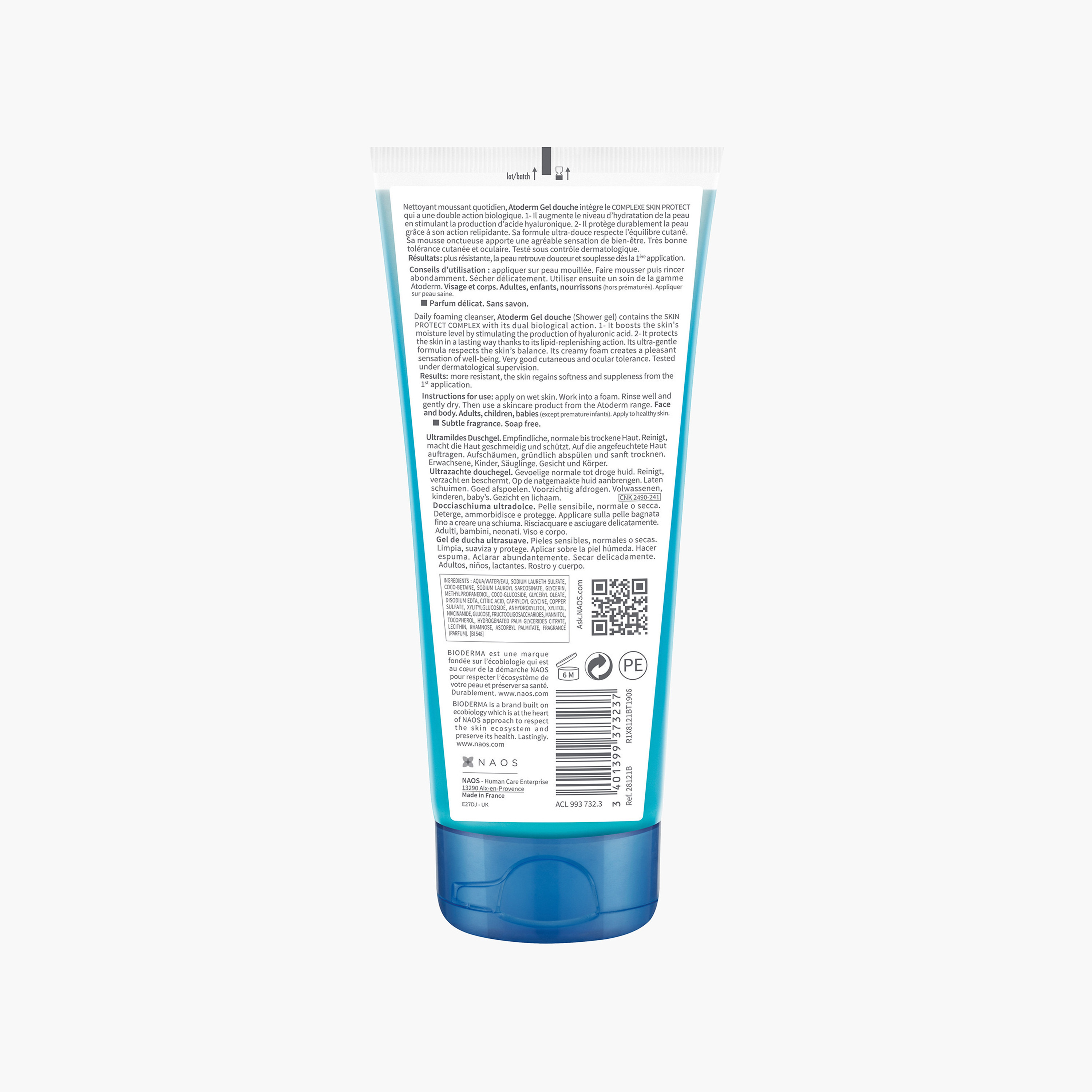 Bioderma Atoderm Ultra-Gentle Shower Gel - 200 ml-beautyandpersonalcare-bathandbody-bathandshower-bodywash-image-2