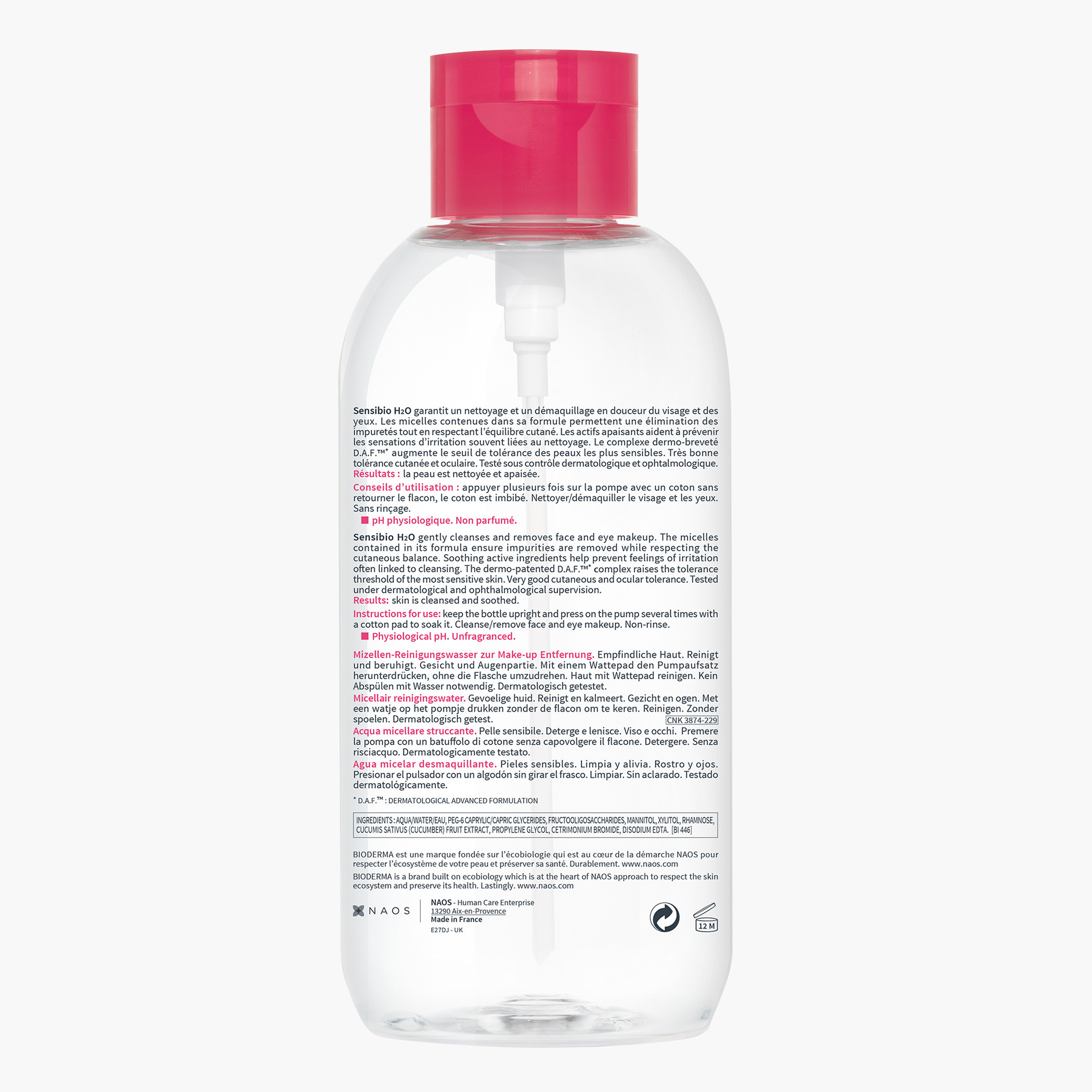 Bioderma Sensibio H2O Makeup Removing Micellar Water - 850 ml-beautyandpersonalcare-makeup-face-makeupremovers-image-2
