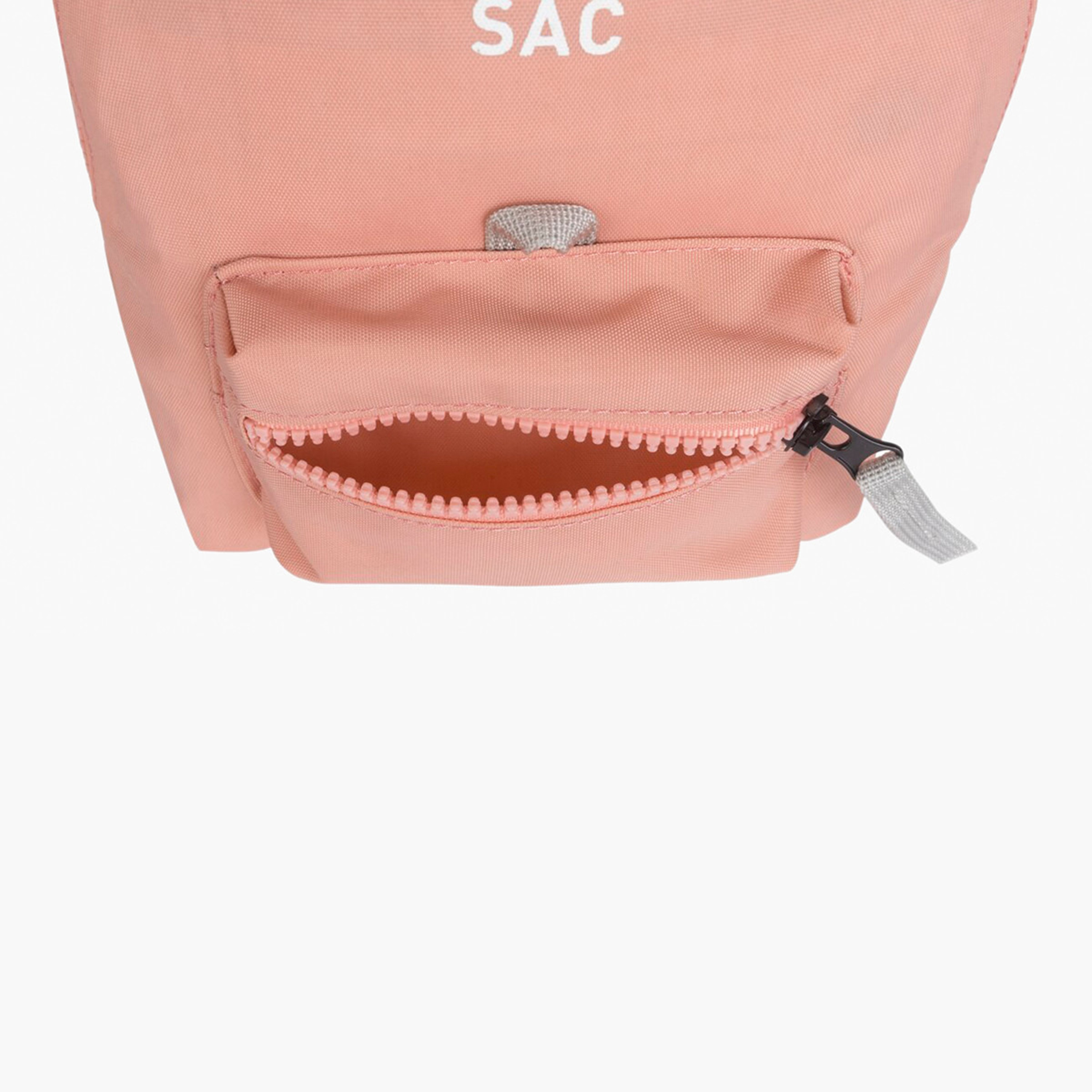 Shop Art Sac Solid Backpack with Detachable Straps and Zip