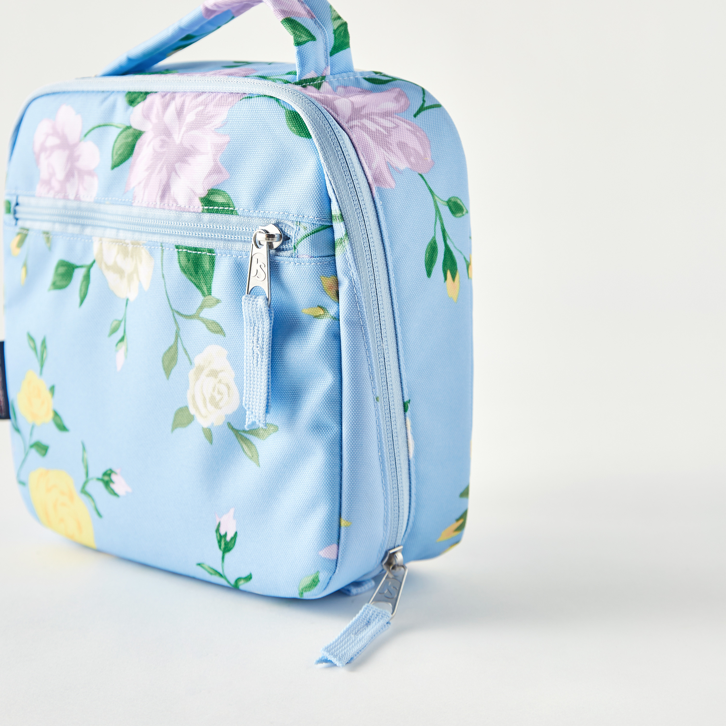 Jansport Floral Print Lunch Bag with Handle and Zip Closure-school-lunchessentials-lunchbags-image-3