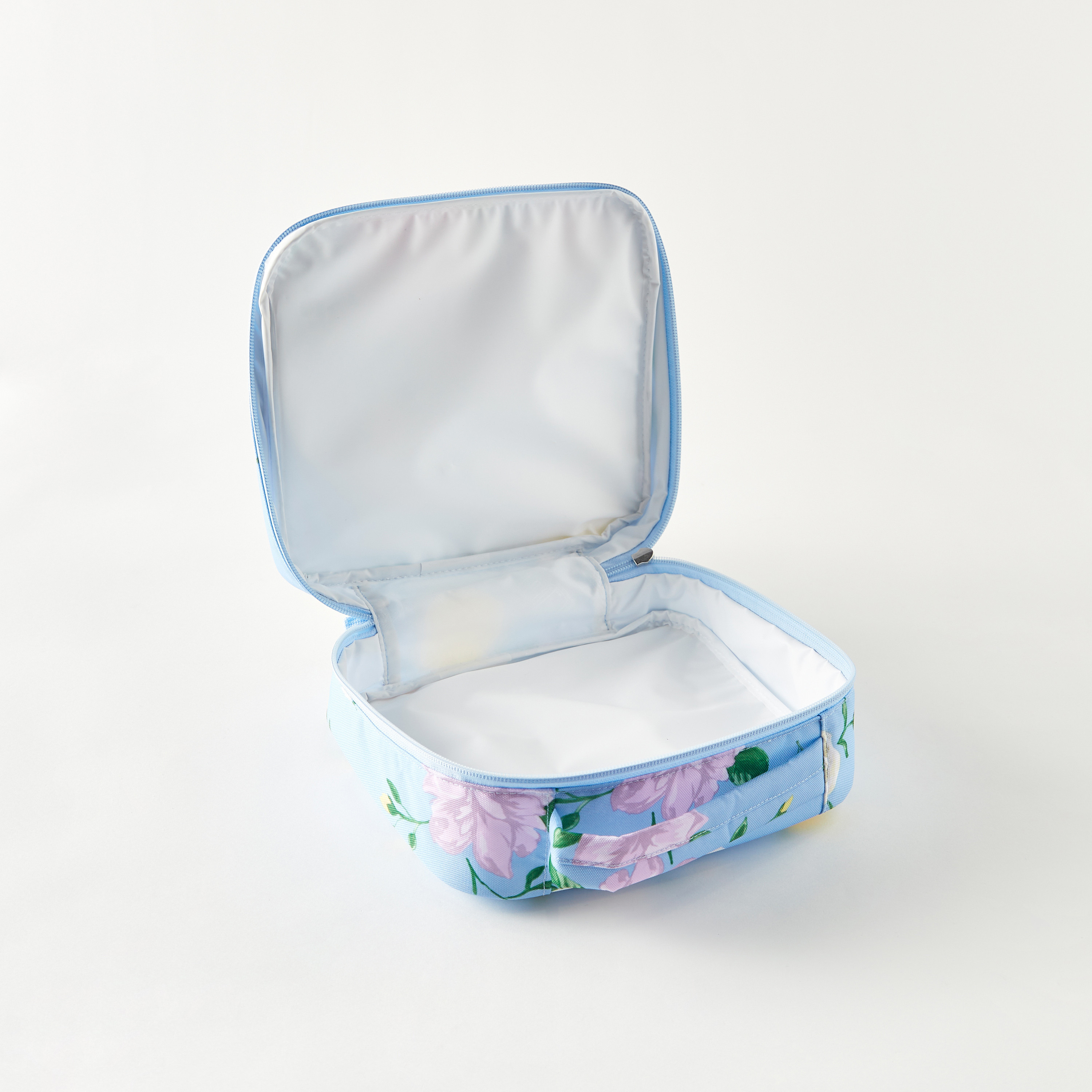 Jansport Floral Print Lunch Bag with Handle and Zip Closure-school-lunchessentials-lunchbags-image-4