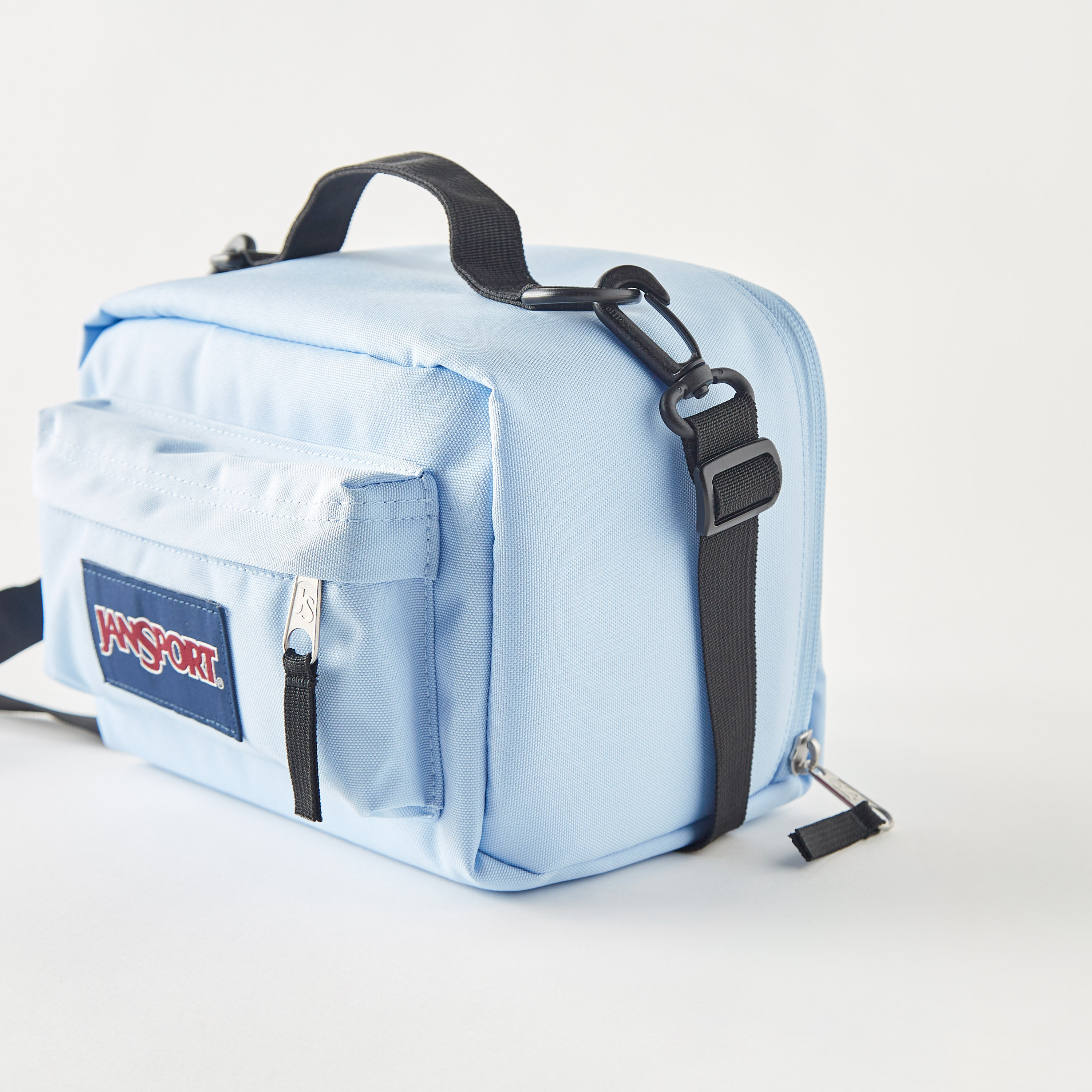 Jansport Solid Lunch Bag with Detachable Strap and Zip Closure - Lifetime Warranty-school-lunchessentials-lunchbags-image-3
